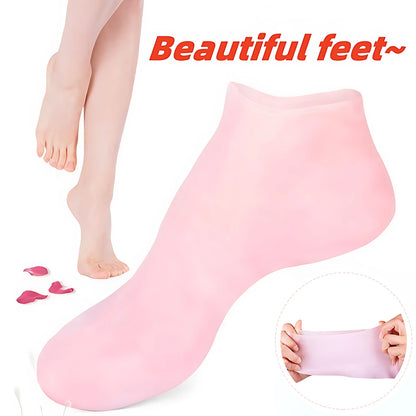 Exfoliating & Moisturizing Foot Socks – Silicone Socks for Dry, Cracked Skin, Plantar Protection & Elastic Skin Care