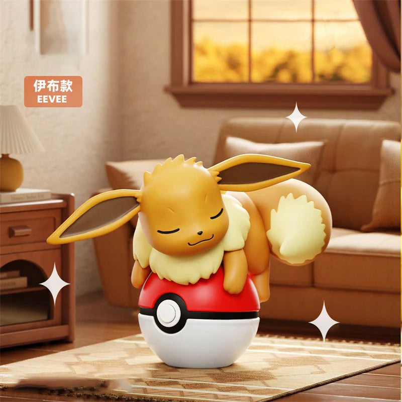Authentic Pokémon Poké Ball Handmade Character Plush Dolls – Pikachu & Charmander Anime Model Ornament Kids Toy Christmas Gift