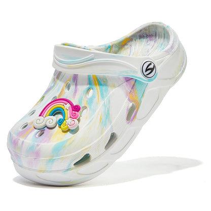 HOBIBEAR Kids Garden Clogs – Cartoon Beach Sandals & Water Shoes for Toddlers, Little Kids & Big Kids