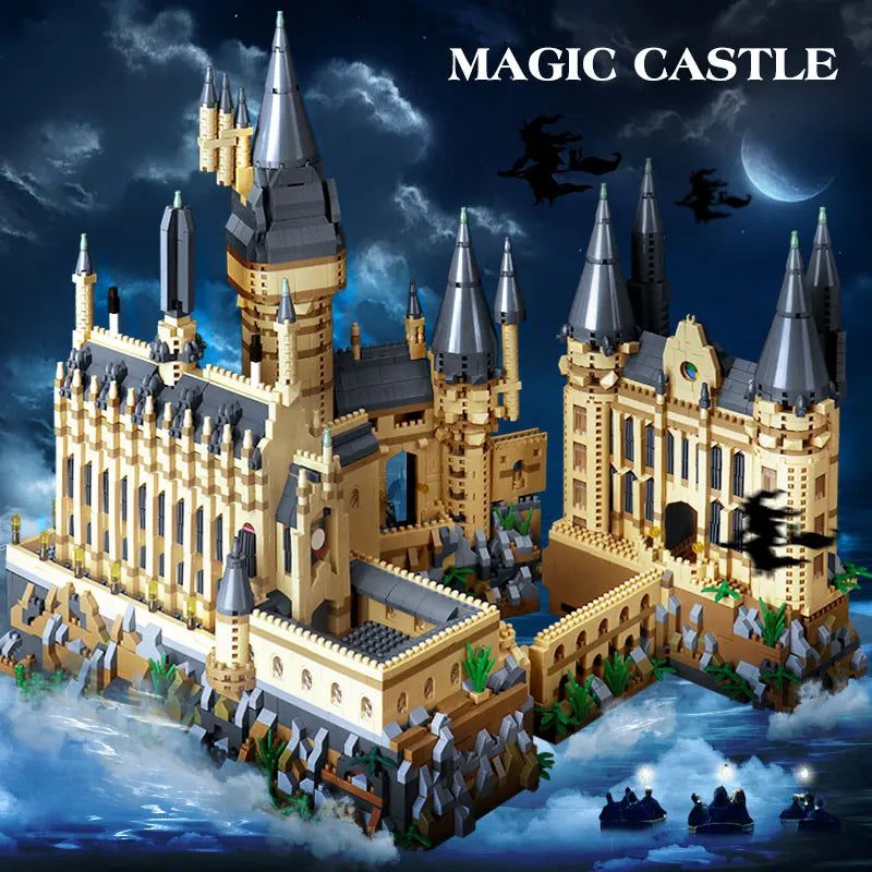 Micro Bricks City Medieval Magic Castle Model – Creative School Architecture Palace Building Blocks for Kids Gifts
