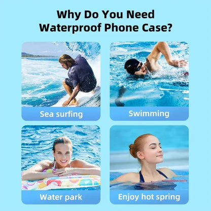 1-10PCS Cycling Rainproof Phone Pouch – High Sensitivity Waterproof Cellphone Cover for iPhone, Samsung, Xiaomi