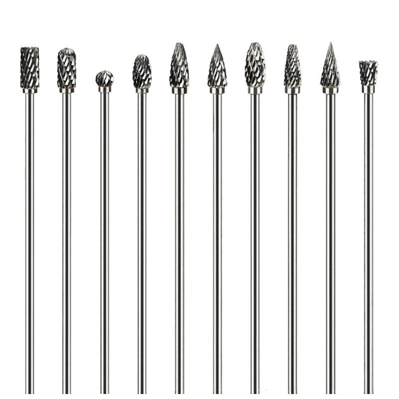 Extra Long 100mm Rotary Rasp File | Carbide Burr Alloy Bits for Metal & Wood Carving | Milling Cutter Drill Abrasive Tool