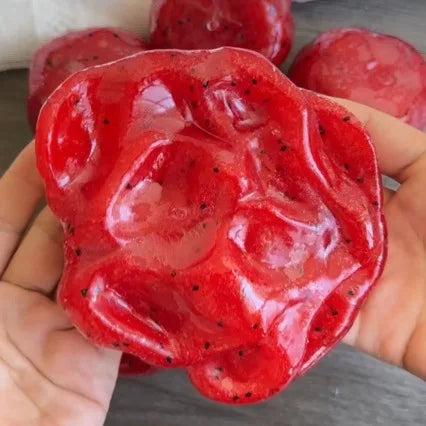 Handmade Watermelon Slushy Squishy Toy - Soft Slow-Rise Stress Relief Squeeze Gift