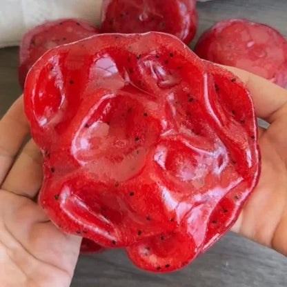 Handmade Watermelon Slushy Squishy Toy - Soft Slow-Rise Stress Relief Squeeze Gift