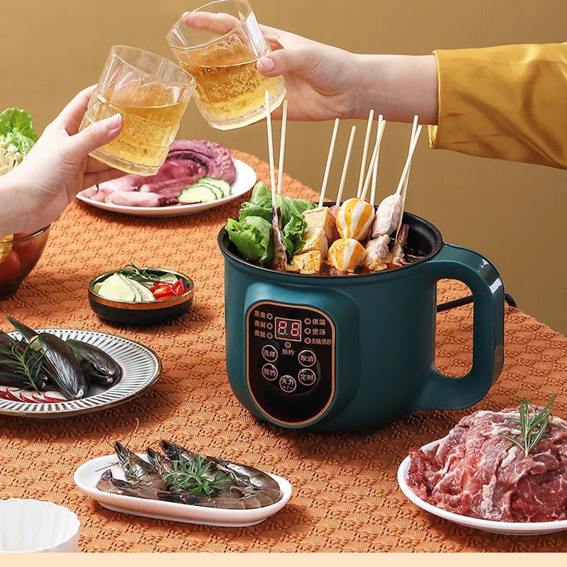 Electric Hot Pot Multicooker - Stew, Soup, Noodles, Rice, and Egg Cooker with EU Plug