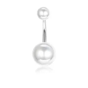 Drperfect 316L Stainless Steel Belly Button Ring – Surgical Steel Navel Piercing Jewelry for Women