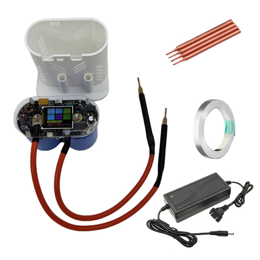 14kW 2400A High-Current Double Supercapacitor Spot Welder – 6V Digital Display Lithium Battery Welding Machine
