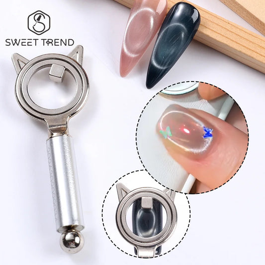 Cat Eye Nail Art Magnetic Tool Set - Halo Cat Eye Nail Design Magnet for DIY Manicure and Home Nail Art
