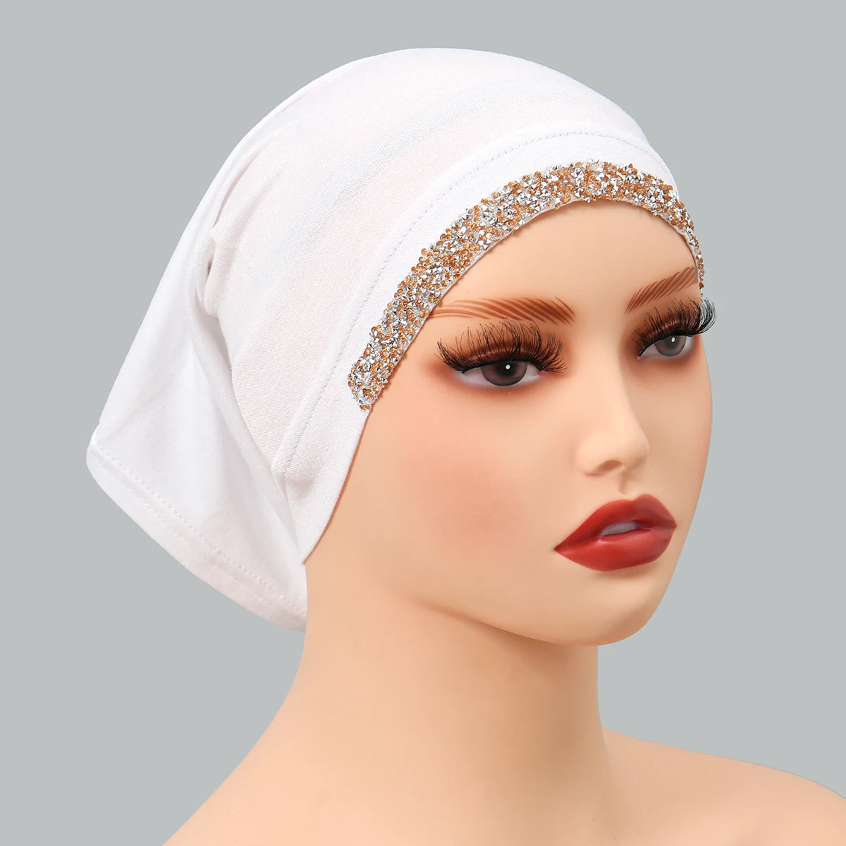 Women’s Modal Cotton Hijab Undercap - Soft Stretchy Diamond Bonnet for Muslim Headscarf & Turban Styling