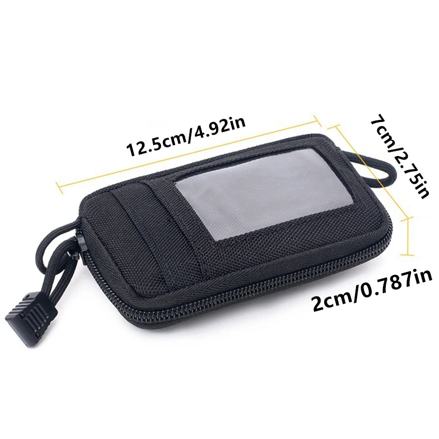 Waterproof Tactical EDC Waist Bag – Camping Travel Pouch with Key Holder, Card Slots & Coin Wallet