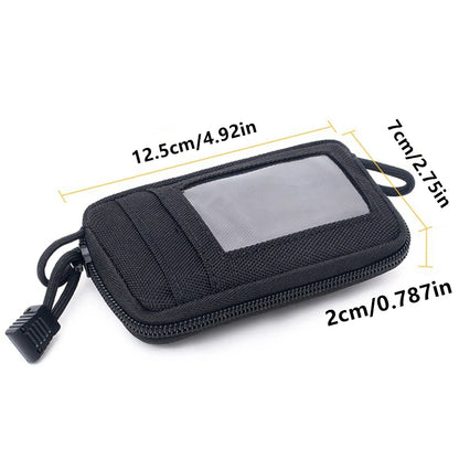 Waterproof Tactical EDC Waist Bag – Camping Travel Pouch with Key Holder, Card Slots & Coin Wallet