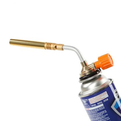 Portable Butane Welding Gas Flame Gun - Brazing Flamethrower for Soldering, Heat Gun for Outdoor Camping BBQ Equipment