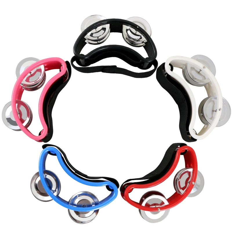 Elliptical Hand & Foot Jingle Drum – Children’s Musical Tambourine Percussion Instrument for KTV, Party, and Educational Play