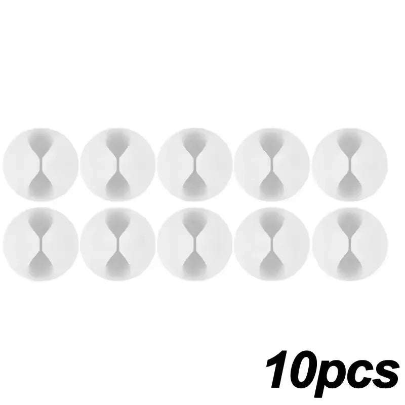 5/50Pcs Mini Cable Winder Organizers - USB Charging Cord Clips, Wire Holders & Cable Protectors for Home, Office & Car