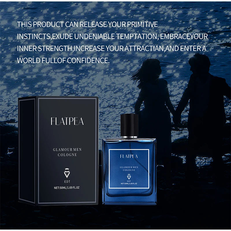 Blue Genuine Men’s Perfume, Citrusy Fresh Flowers & Fruits Fragrance, Long-Lasting Eau De Toilette
