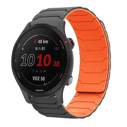 22mm Magnetic Silicone Watch Strap for NORTH EDGE APACHE-46 – Sport Replacement Wristband Bracelet Accessories