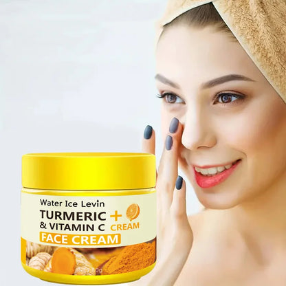 Turmeric Vitamin C Anti-Aging Cream – 50g Moisturizing Collagen & Hyaluronic Acid Face Cream for Wrinkle Reduction