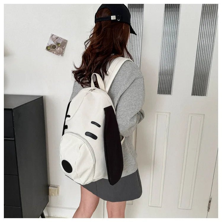 Cute Anime Snoopy Backpack — Large Capacity Oxford Cloth Student Travel Casual Bag