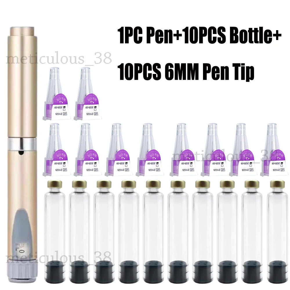 Magic Pen Tattoo Kit – 3ml Empty Cartridge Bottles with Individual Packaging for Medical Aesthetics & Lilly Insulin Pen