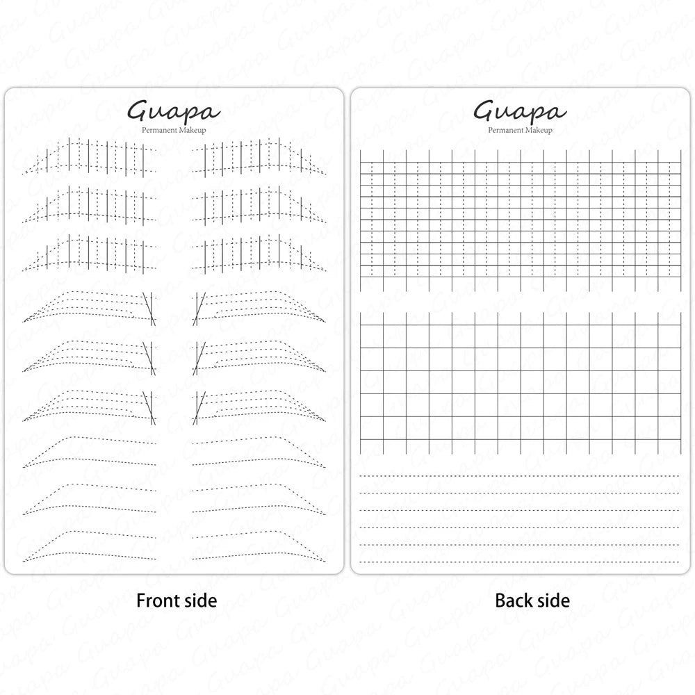 Microblading Practice Skin Sheets — Eyebrow Segment Tip Joint Texture for Semi-Permanent Makeup Training