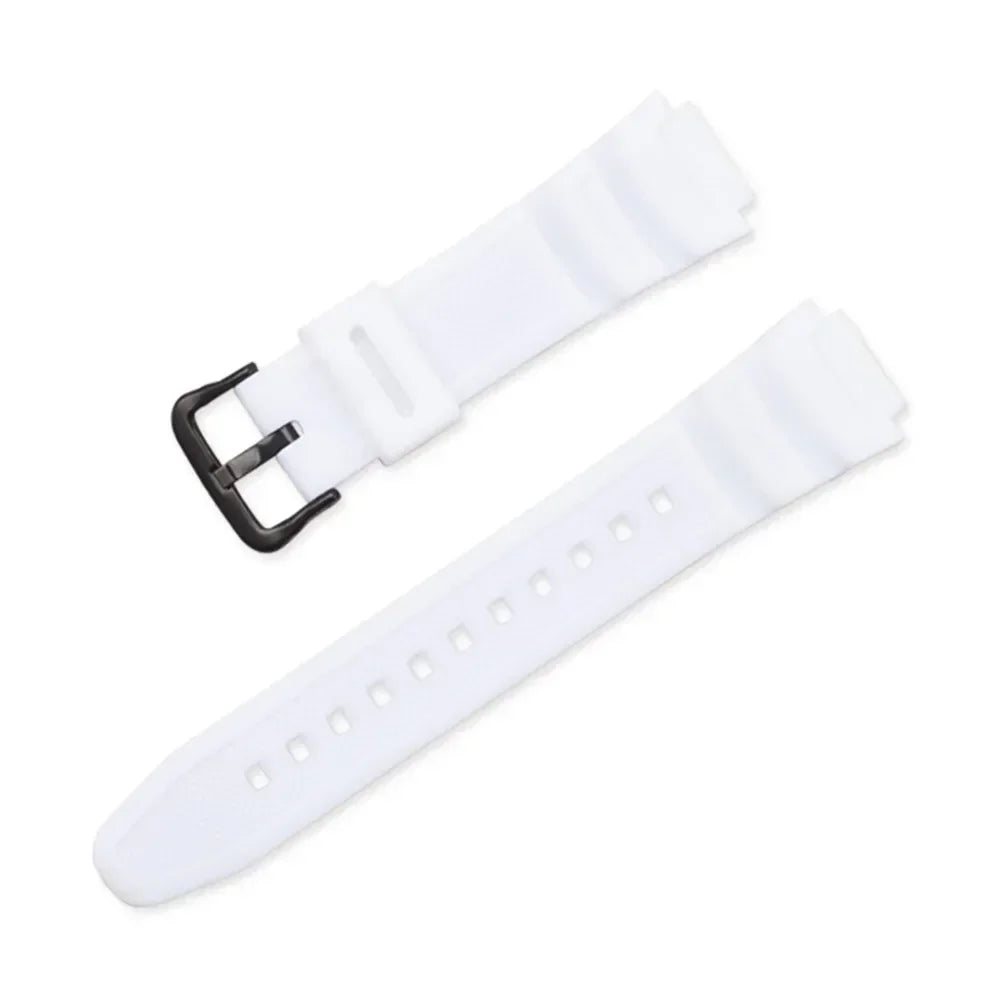 18mm Silicone Watch Strap for Casio G-Shock - Replacement Rubber Band for AE-1000W, AQ-S810W, SGW-400H, W-735H and Compatible Models