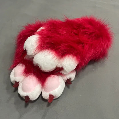 Custom Furry PAWS Long Gloves – Cartoon Kigurumi Fursuit Cosplay Costume Accessory Pair