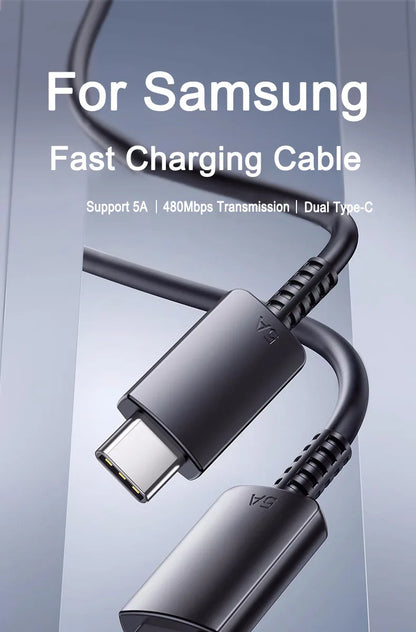 NNBILI 45W PD Fast Charging USB-C to USB-C Cable — Compatible with Samsung Galaxy S24/S23 Ultra/S22/S21/S20, Note20, A54/A53