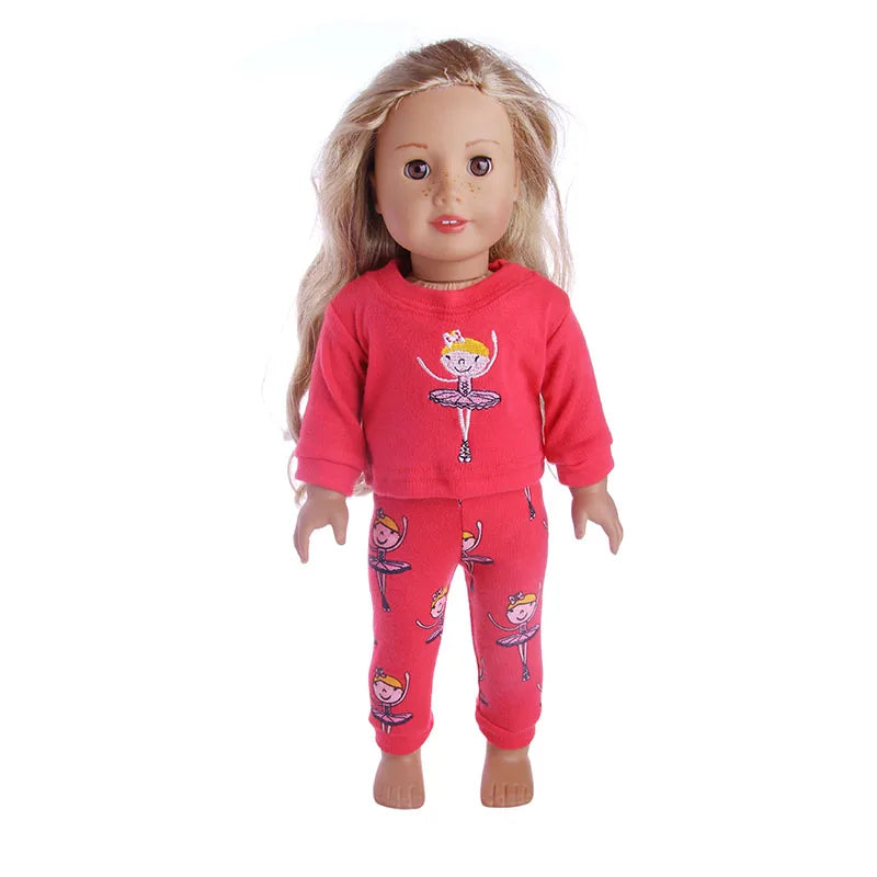15-Style Doll Pajamas & Nightgowns – Cute Patterns for 18-Inch American & 43cm Born Dolls, Doll Accessories Toy