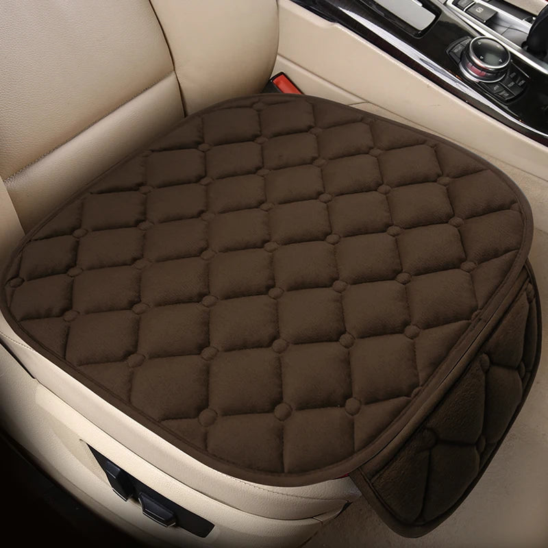 Universal Winter Warm Car Seat Cover Protector Set – 3-Piece Rear Seat Cushion & Back Cushion Auto Seat Protection for Cars, SUVs & Vans
