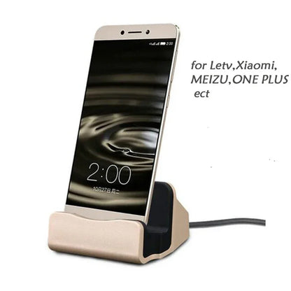 iPhone 15 Pro Max & Samsung USB-C Charging Dock - Type-C Desktop Charging Stand & Cradle