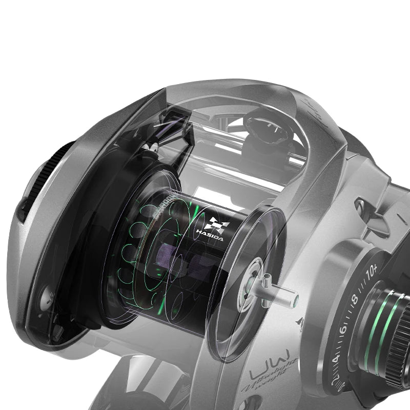 Histar Verdant BFS Ultra-Light 118g Carbon Fiber Baitcasting Reel – 7.2:1 Gear Ratio, 4KG Drag, Durable & High-Performance