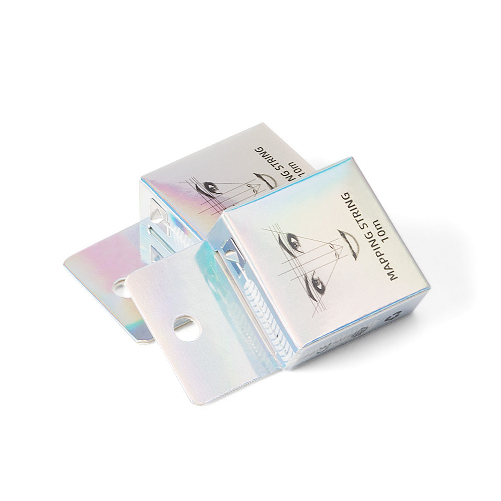 10m Pre-Inked Mapping String for Eyebrows – Microblading & PMU Marker Thread in Box for Tattoo Brow Mapping
