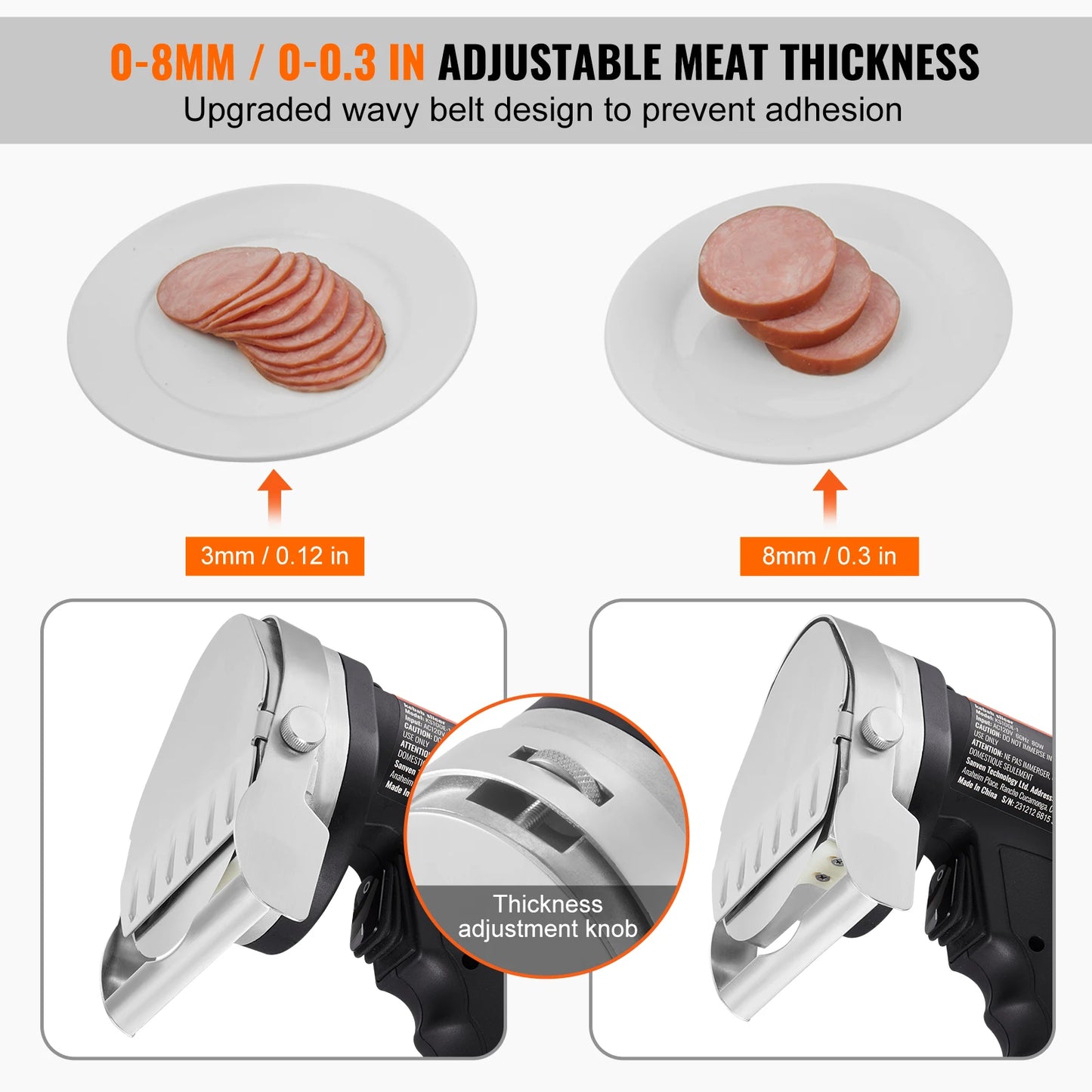 SucceBuy Electric Shawarma Knife – Professional Turkish Kebab Gyro Cutter Stainless Steel Doner Meat Slicer