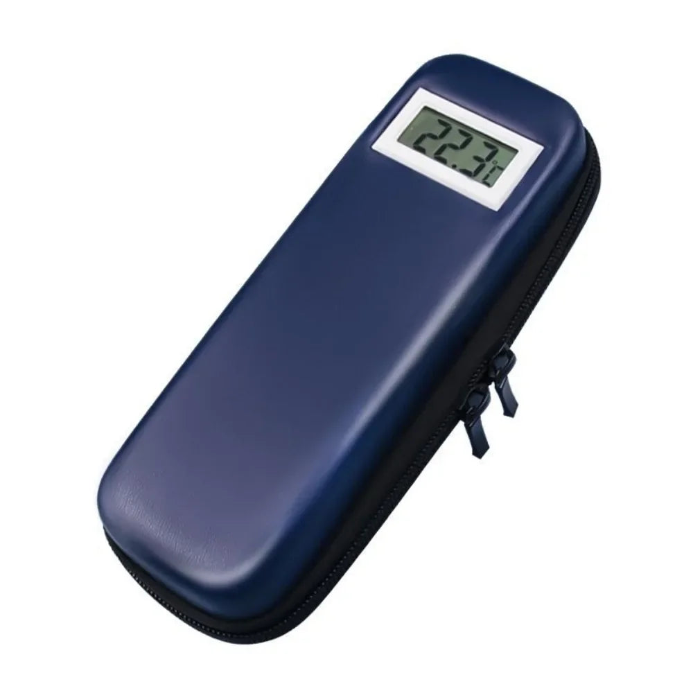 Portable Insulin Cooler Ice Pack with Temperature Display – Mini Thermal Travel Freezer Case for Insulin, Interferon & Medicine Storage, Outdoor Cooling Pack