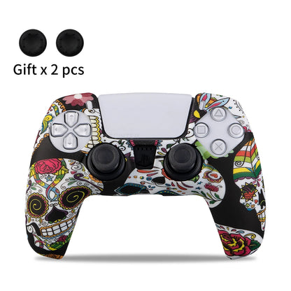 Protective Silicone Cover for PS5 Controller – Anti-Slip Skin Case with Thumb Grips for PS5 Slim Gamepad