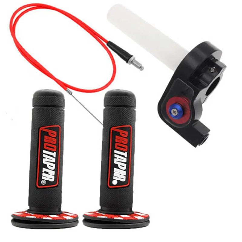 22mm Quick Twist Gas Throttle Grip Set – 1.2m Throttle Cable for Honda, Yamaha, Kawasaki, Suzuki, KTM, ATV