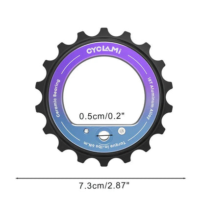 18T Oversized Rear Derailleur Pulley Wheel - Hollow Eccentric Ceramic Bearing Bike Part for Shimano R8000/R7000