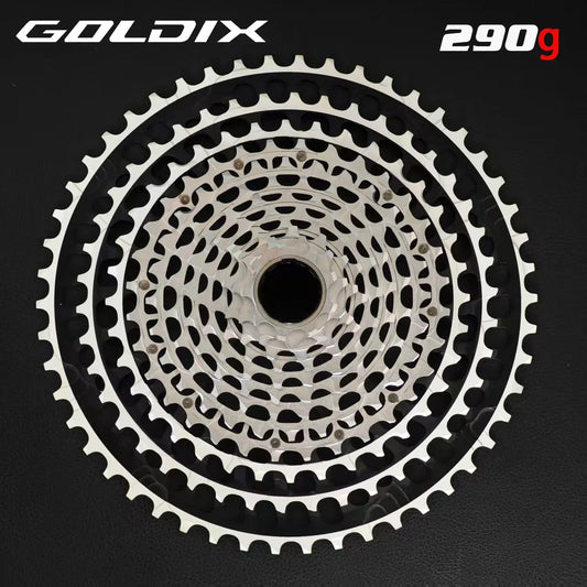 GOLDIX 12-Speed Ultralight MTB Cassette – CNC Sprocket 11-51T/11-46T HG & 10-46T/10-51T XD for Shimano SRAM