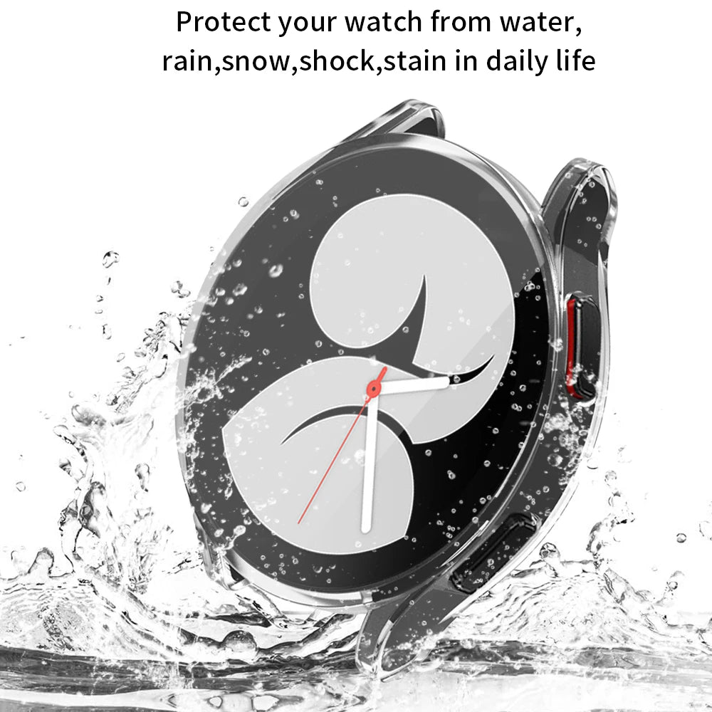 Samsung Galaxy Watch 4/5/6/7 TPU Protective Case - All-Around Cover with Sport Band for Galaxy Watch 6 Classic 43/47mm