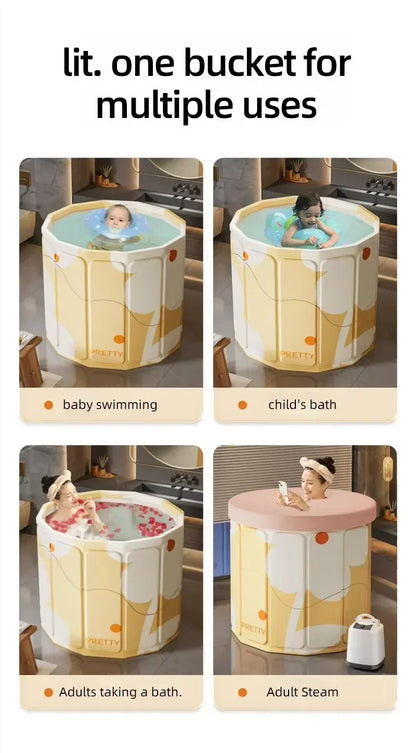Foldable Baby Bath Tub – Newborn Set for Hot & Ice Bath, Foot Spa, Outdoor Camping, Vehicle-Mounted & Pet Use