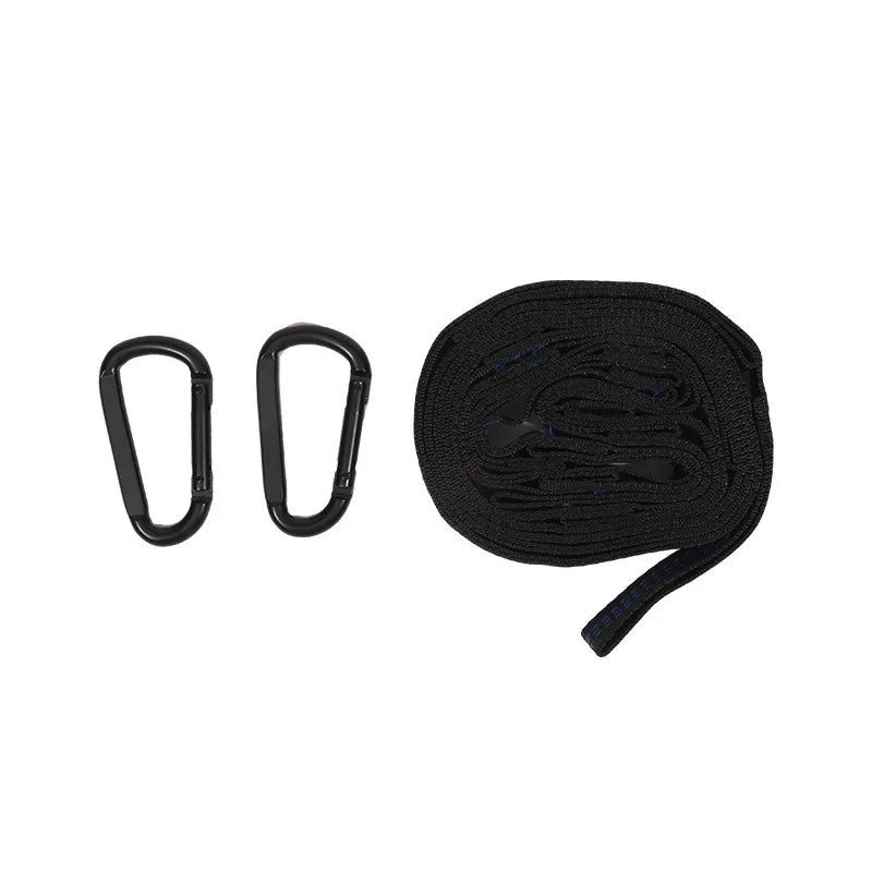 2pcs Heavy-Duty Hammock Straps - 600lb Breaking Strength Polyester Suspension Ropes with 5 Rings