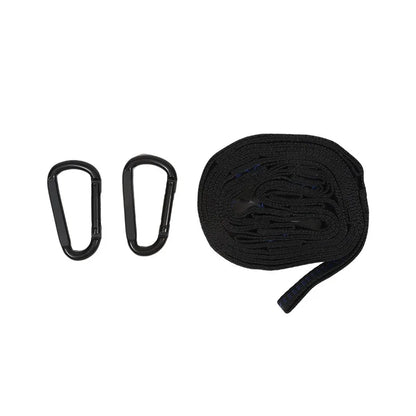 2pcs Heavy-Duty Hammock Straps - 600lb Breaking Strength Polyester Suspension Ropes with 5 Rings