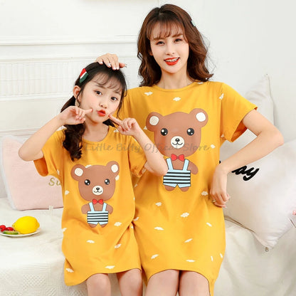 Mom & Daughter Summer Nightgowns - Matching Family Pajamas & Girls Sleepwear Dresses
