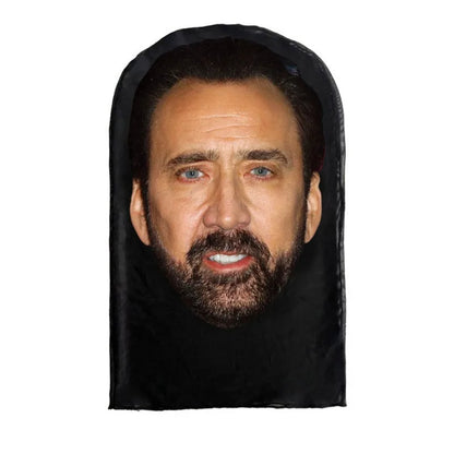3D Printed Kanye Mask – Elastic Mesh Full Face Cosplay & Party Hood for Men & Women, Hip Hop Streetwear Balaclava