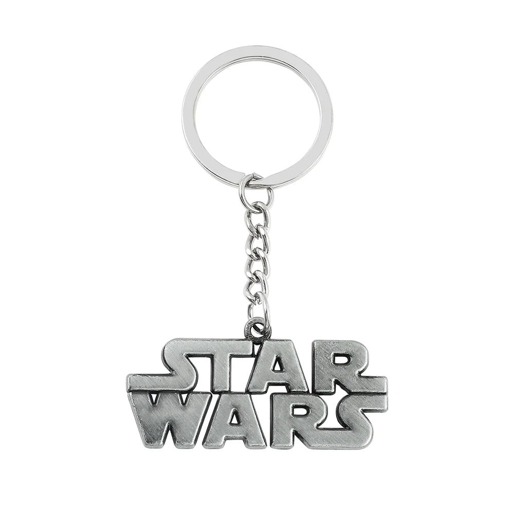 Star Wars Logo Keychain - Metal Bag Keyring for Men