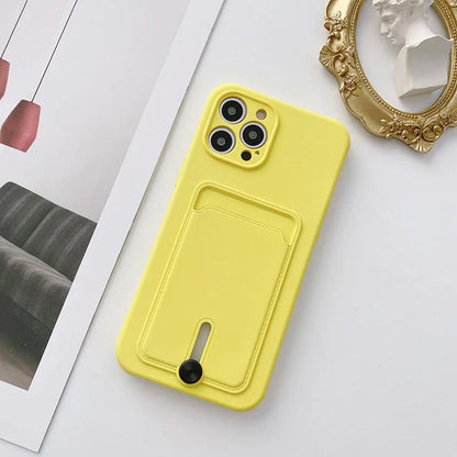 Shockproof Wallet Phone Case for Samsung Galaxy A51/A52/A53/A55 & A71/A72 – Soft Silicone Card Slot Back Cover