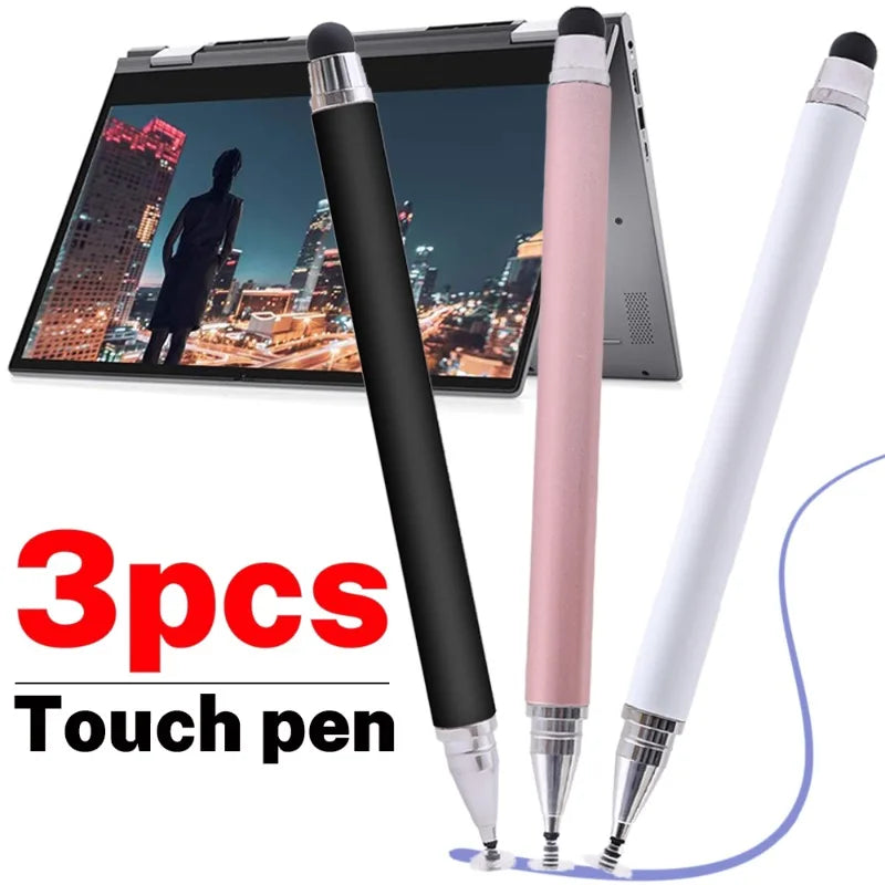 3/1Pcs Smart 2-in-1 Universal Capacitive Stylus Pen for Tablet & Phone - Compatible with iPhone & Android Touchscreens