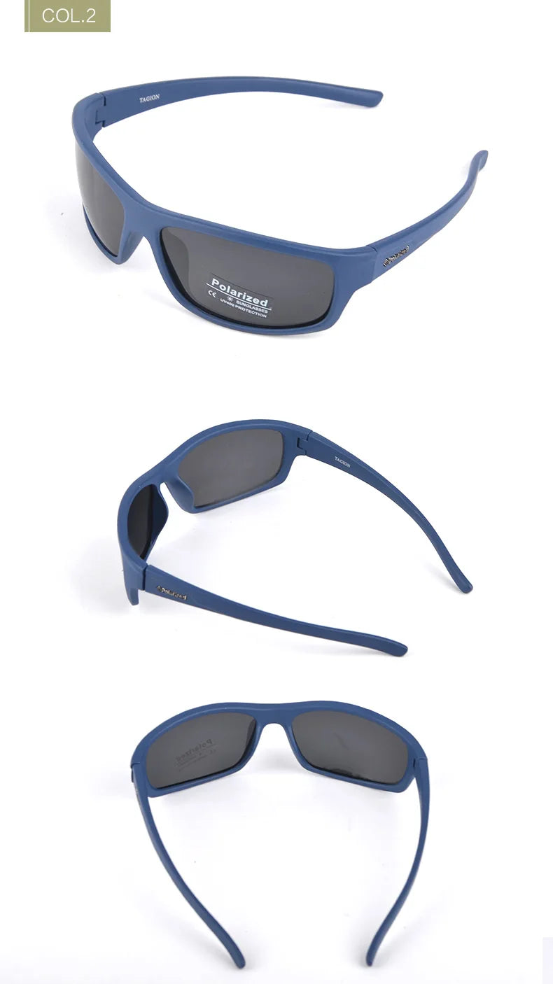 Men's Polarized Sport Sunglasses – UV400 Hiking Glasses with Polaroid Lenses, TG5104 Hipster Style