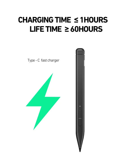 Slim Pen 2 Stylus for Microsoft Surface Pro 10/9/8 – 4096 Pressure Ink Pencil with Palm Rejection for Surface, HP, Dell, ASUS
