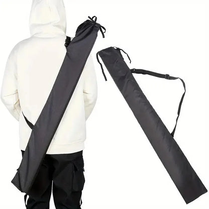Black Polyester Katana Sword Bag – Adjustable Samurai Sheath with Strap for Japanese Sword, Cosplay & Home Decoration Prop